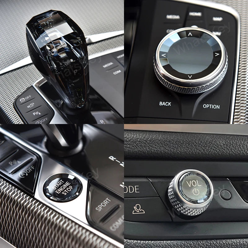 levier de vitesse crystal pour bmw g05 g20 g30 f10 f30