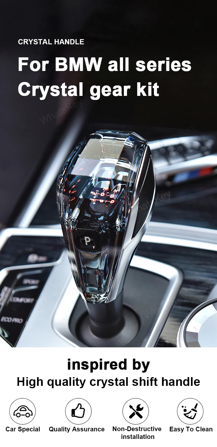 levier de vitesse crystal pour bmw g05 g20 g30 f10 f30