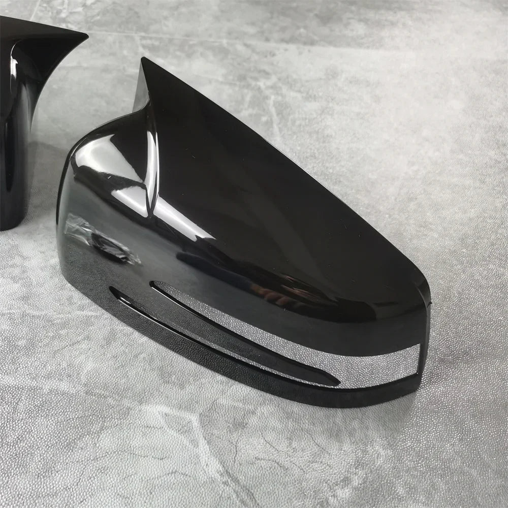 coques de rétroviseurs noir brillant pour mercedes w176 facelift