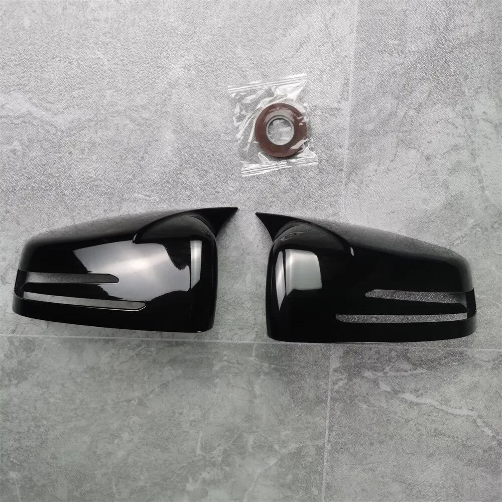 coques de rétroviseurs noir brillant pour mercedes w176 facelift